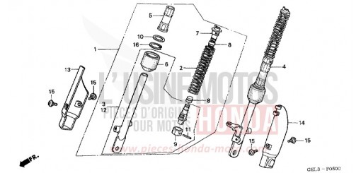 FRONT CUSHION XR50R3 de 2003